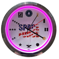 Space Force - 15" NEON Wall Clock