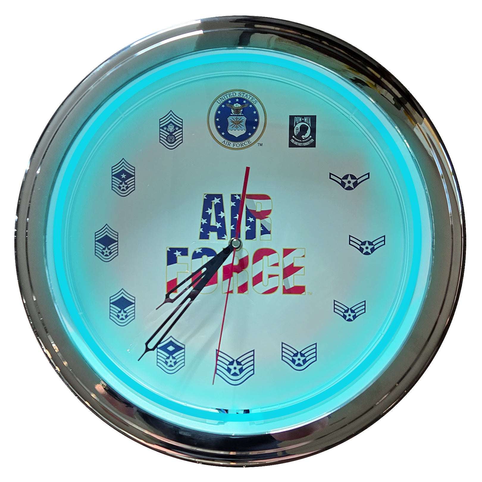 Air Force - 15" NEON Wall Clock