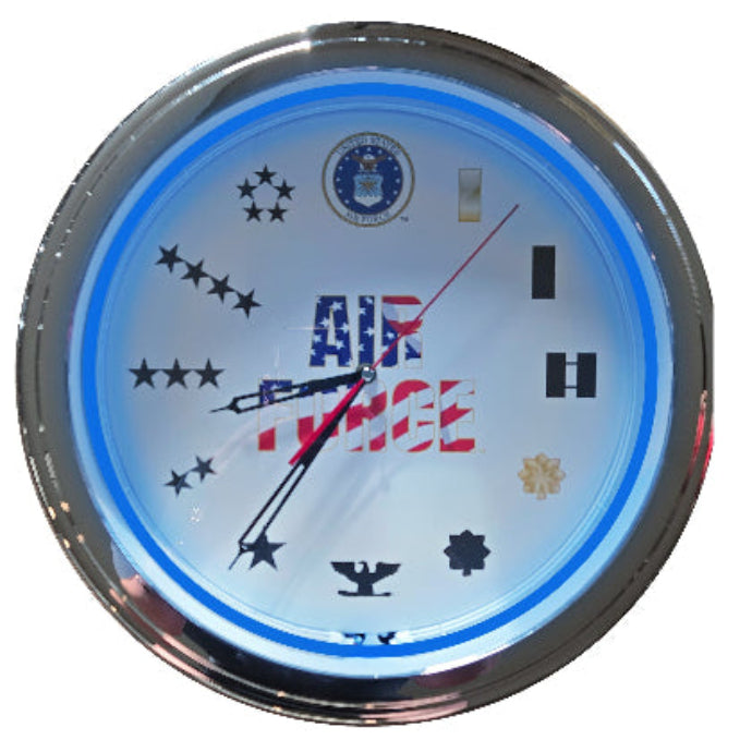 Air Force - 15" NEON Wall Clock