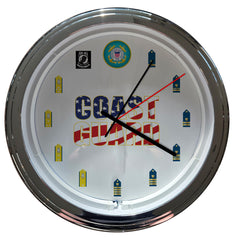 Coast Guard - 15" NEON Wall Clock