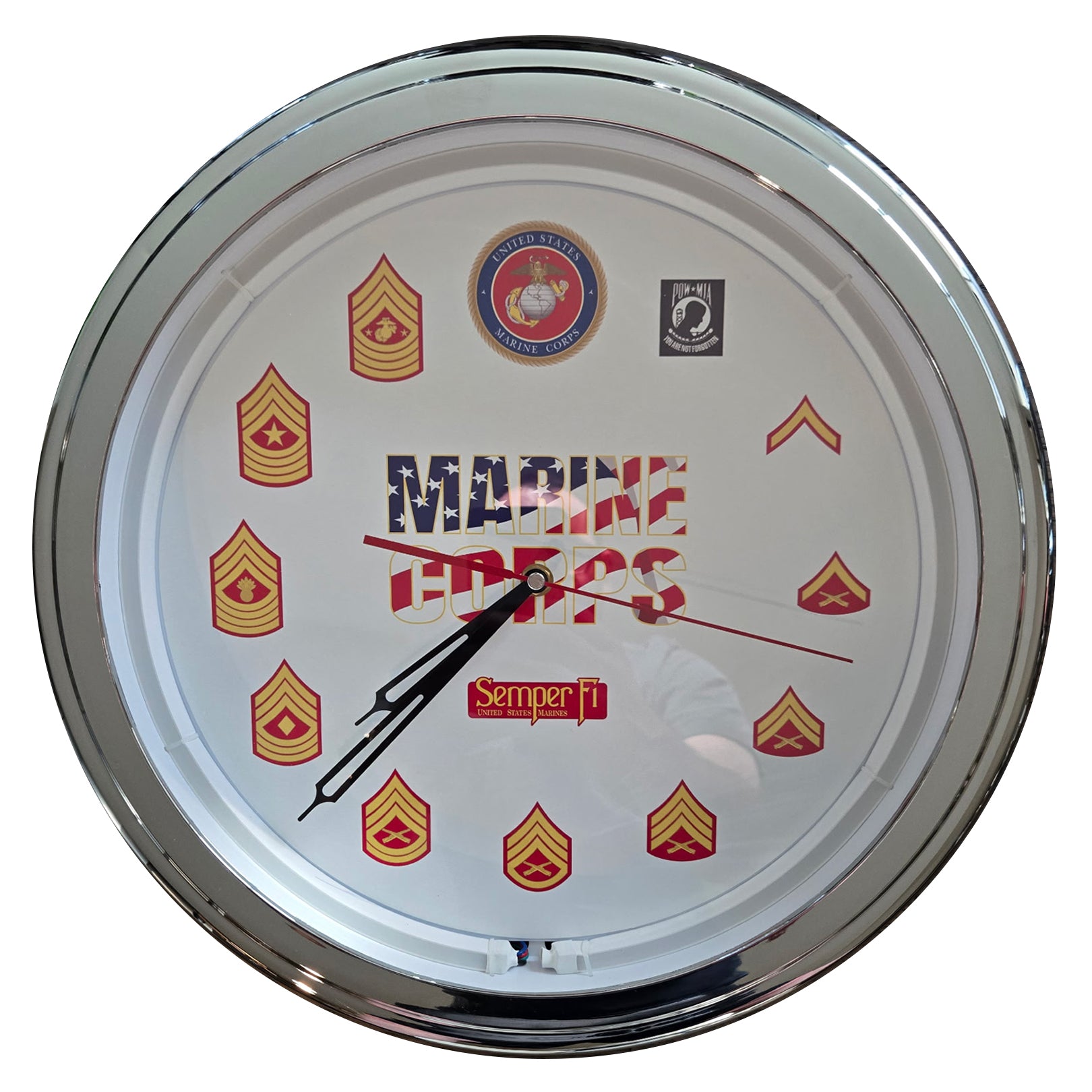 Marine Corps - 15" NEON Wall Clock
