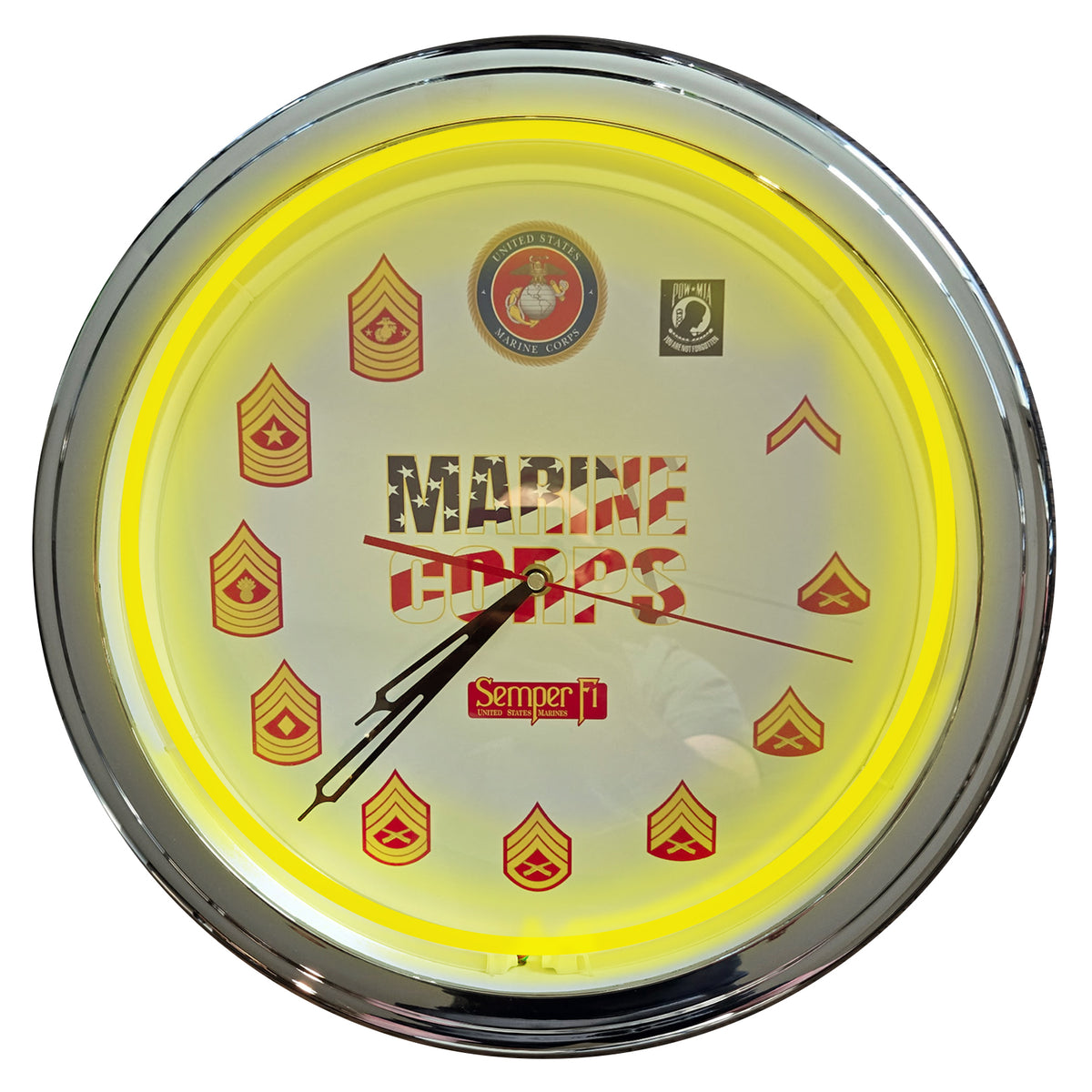 Marine Corps - 15" NEON Wall Clock