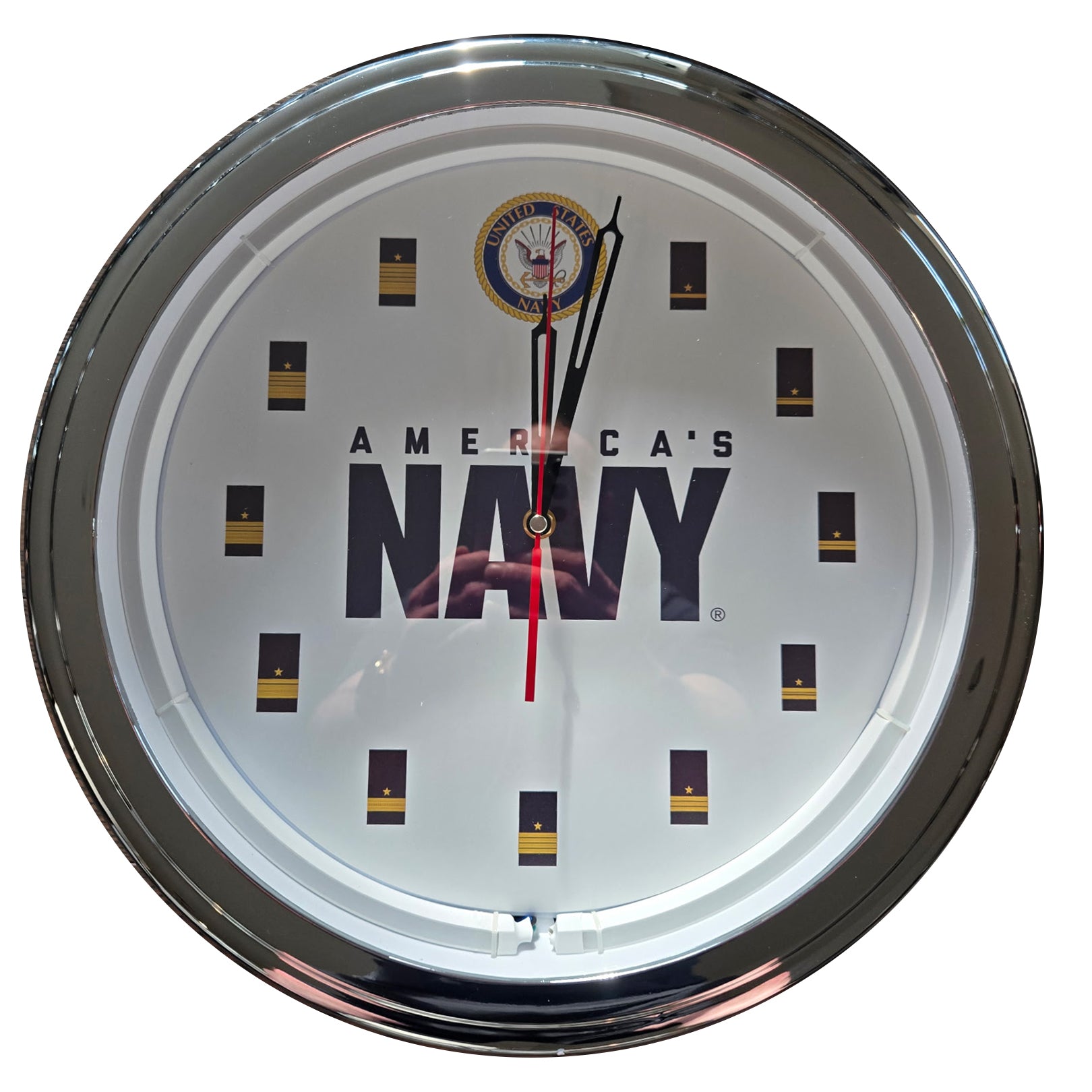 Navy - 15" NEON Wall Clock