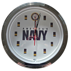 Navy - 15" NEON Wall Clock