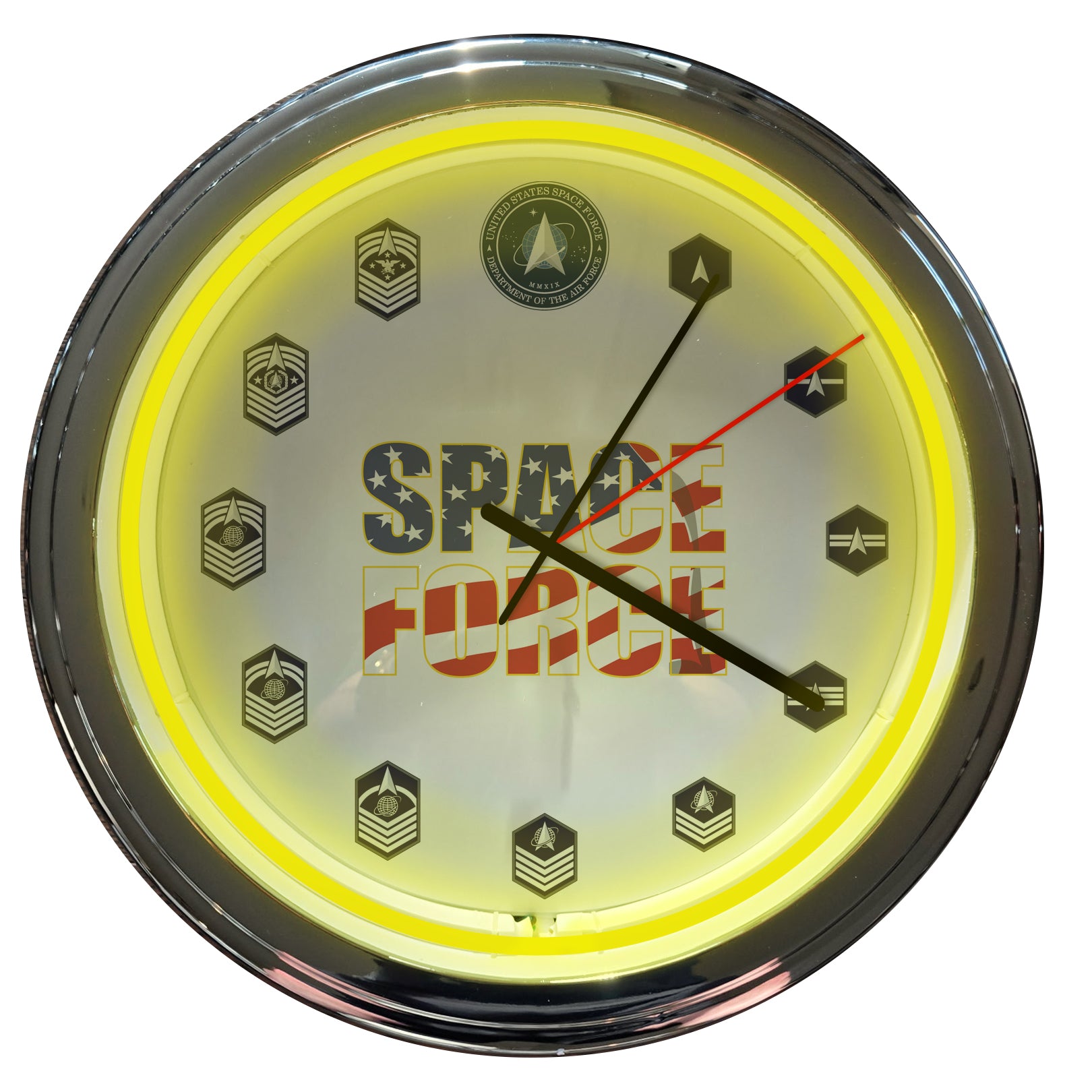 Space Force - 15" NEON Wall Clock