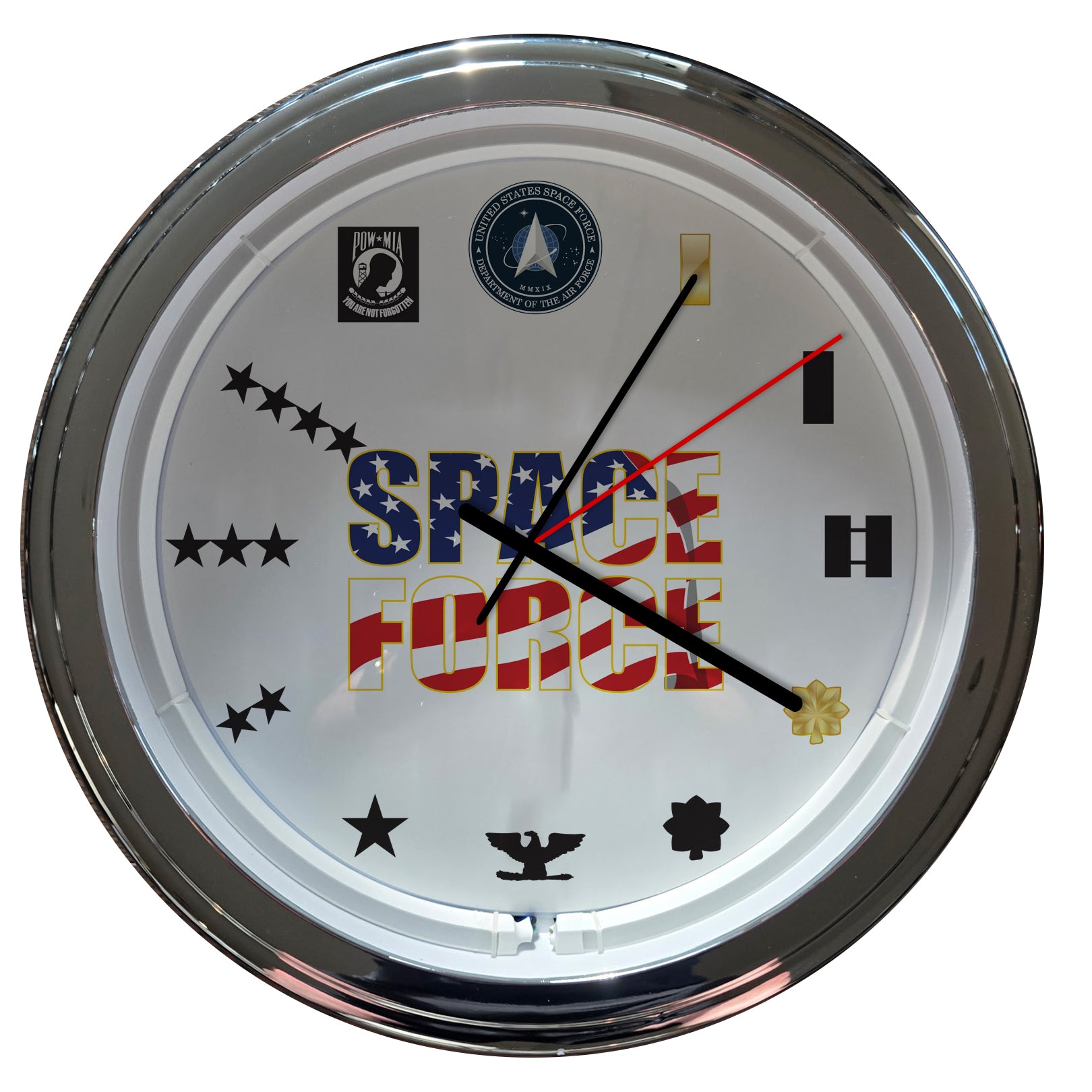 Space Force - 15" NEON Wall Clock